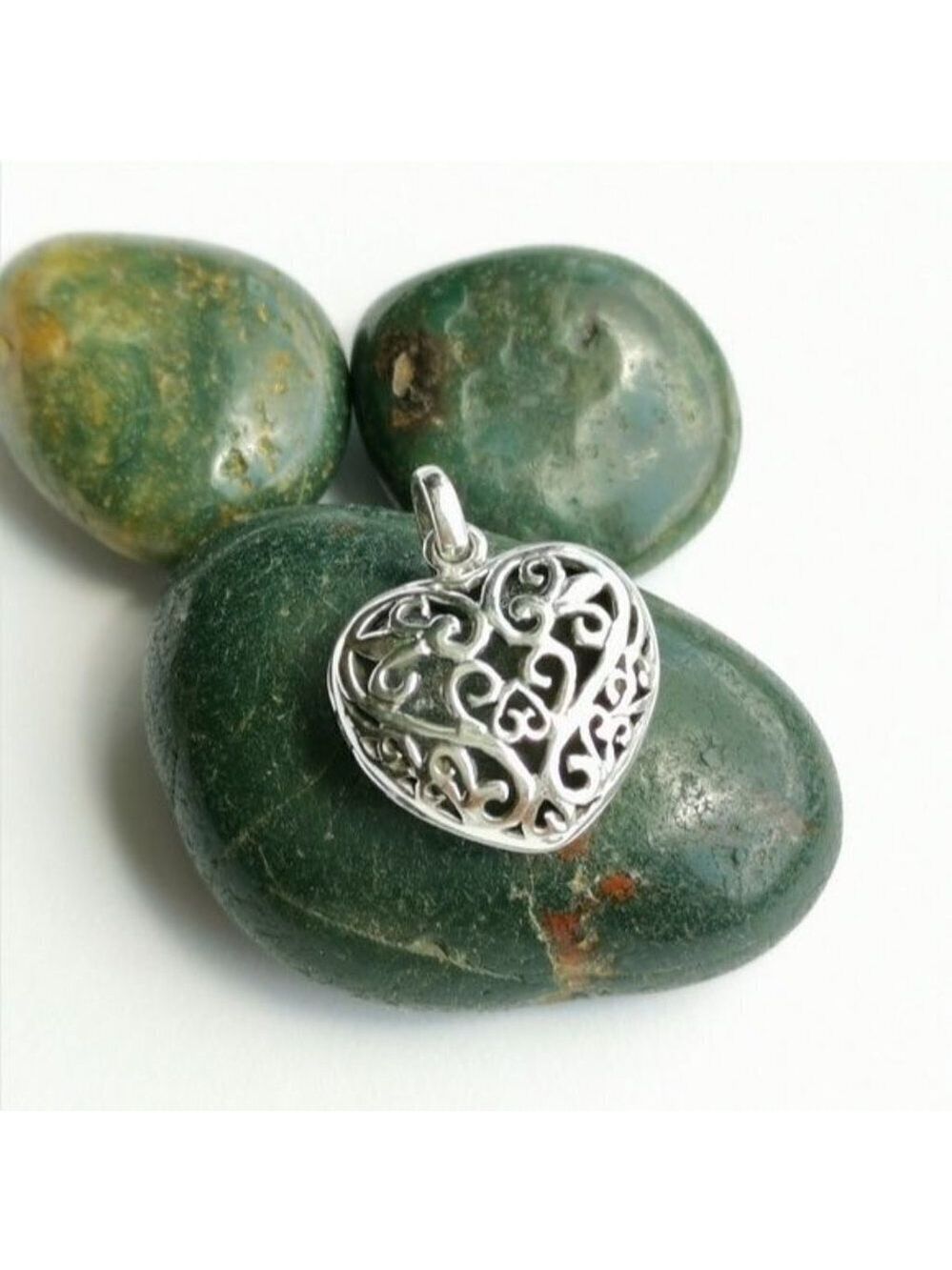 New Tudor revival heart locket in Sterling Silver